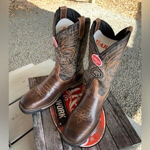 Laredo Men's Brown and Black Western Boots